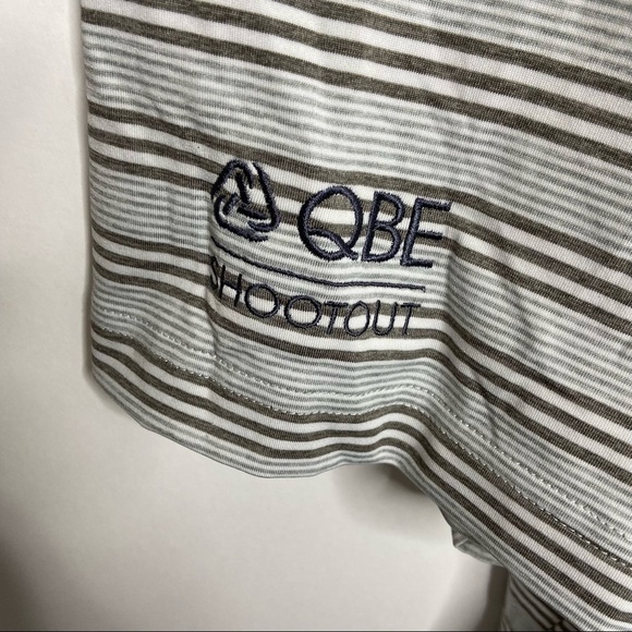 NWT Johnnie-O Size XXL QBE Shootout Striped Polo Shirt Short Sleeve - Picture 3 of 6